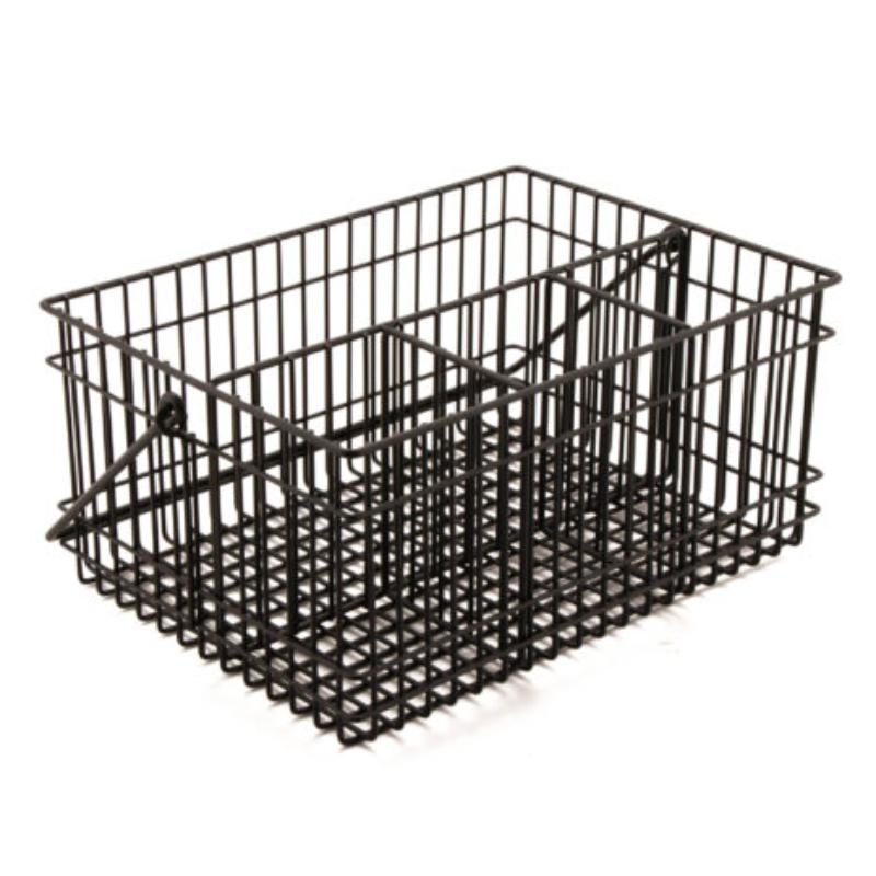 Picture of Winco WB-306-MG 10 x 6.9 x 9 in., Iron Powder Coated, Gun Metal Grey, Condiment Basket, G.E.T. Breeze Baskets