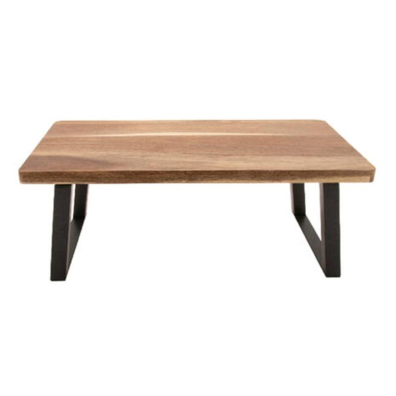 Picture of Winco RISER-6-UR 15.8 x 8.3 in. Wood Riser with Foldable Legs 6 in. - Urban Rustic