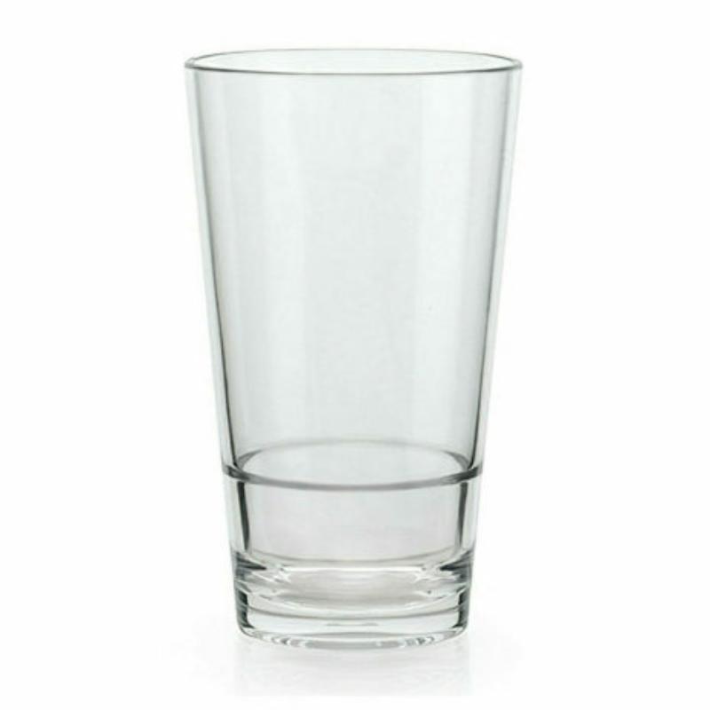 Picture of Winco S-18-CL 20 oz - 21 oz Rim-Full, 3.4 in. Stackable Glass, 6.6 in. Tall - Clear