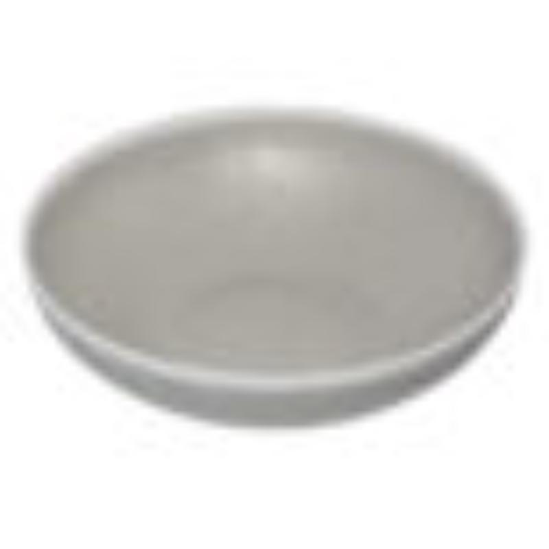 Picture of Winco B-320-DVG 4 qt. Dove Grey Melamine Large Display Bowl - 4.56 qt. Rim-Full - 12.25 in. Top Dia., 3.25 in. Deep, G.E.T. Pottery Market Glazed