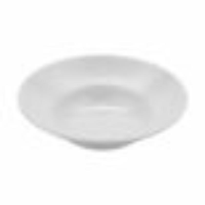 Picture of Winco B-192-MN-W 6 qt. Melamine White, Textured Rim, Round Large Display Bowl - 12 qt. Rim-Full - 18 in. Top Dia., 5.5 in. Deep, G.E.T. Minski