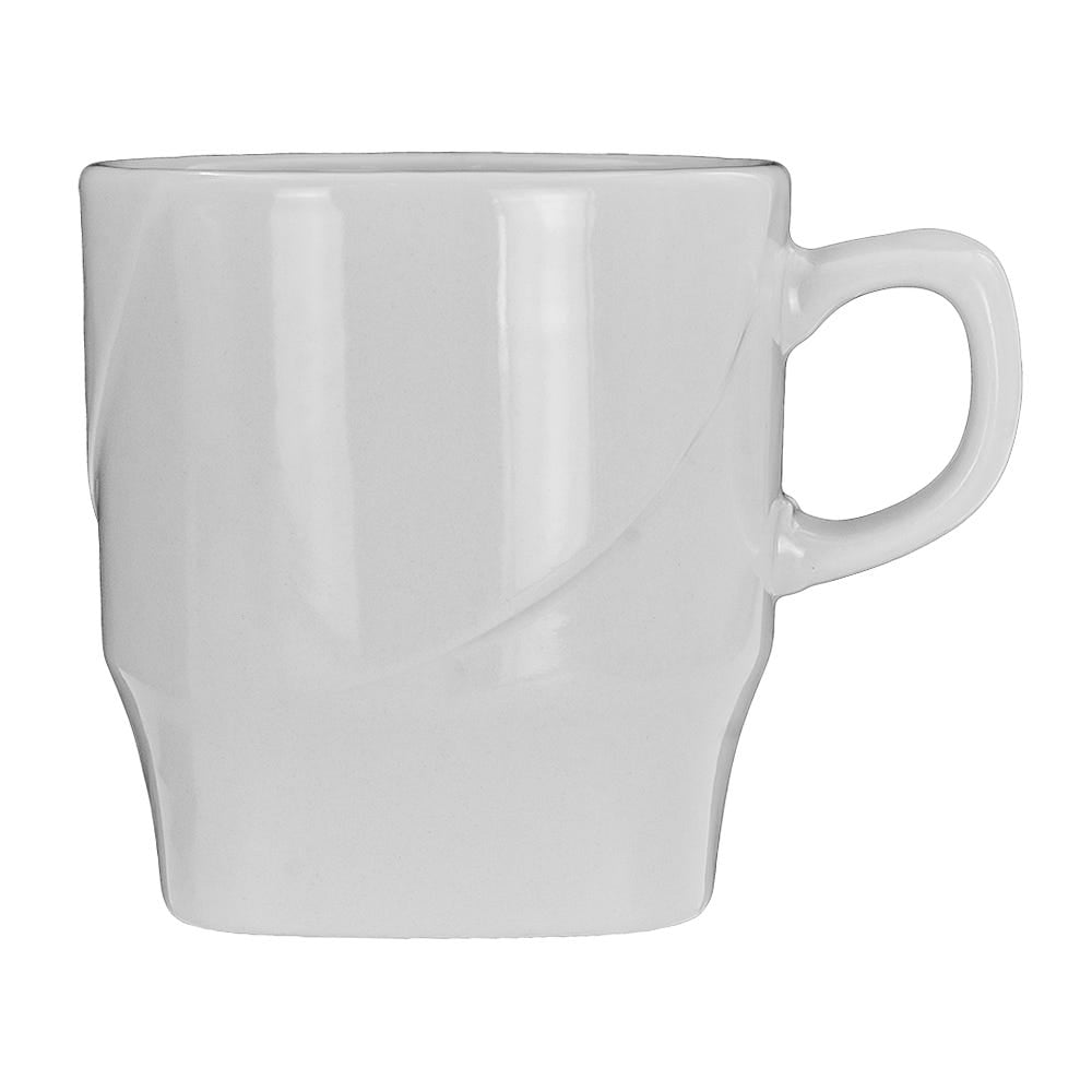 Picture of Winco PL1100214324 Pocillo Te 240CC Square Luciana White - 4 Dozen