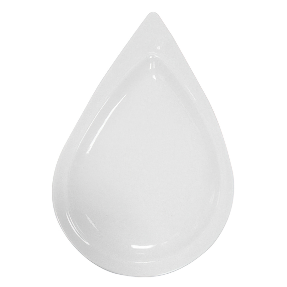 Picture of Winco PA1101610524 7.5 x 4.25 in. Bright White Porcelain Teardrop Plate, Corona Actualite - 2 Dozen