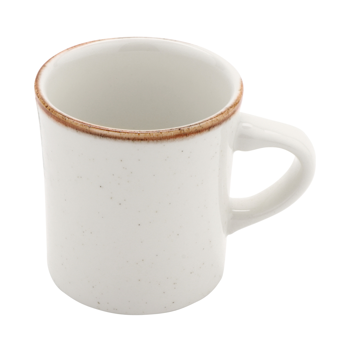 Picture of Winco PP1605726424 11 oz Beige Porcelain Mug, 5 in. Dia. with Handle, Corona Beige Artisan - 2 Dozen