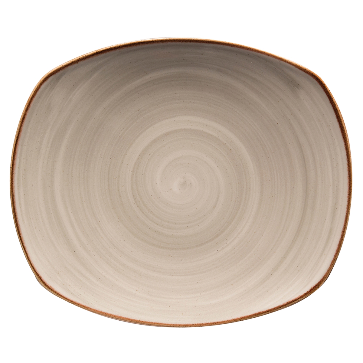 Picture of Winco PP1607722024 7.5 Grey Porcelain Plate, Corona Artisan Grey - 2 Dozen