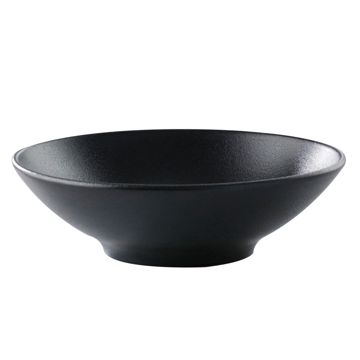 Picture of Winco PA1941923224 18.4 oz Black Reactive Glaze Porcelain Bowl, 7.25 in. Dia., Corona Cosmos Pluto - 2 Dozen