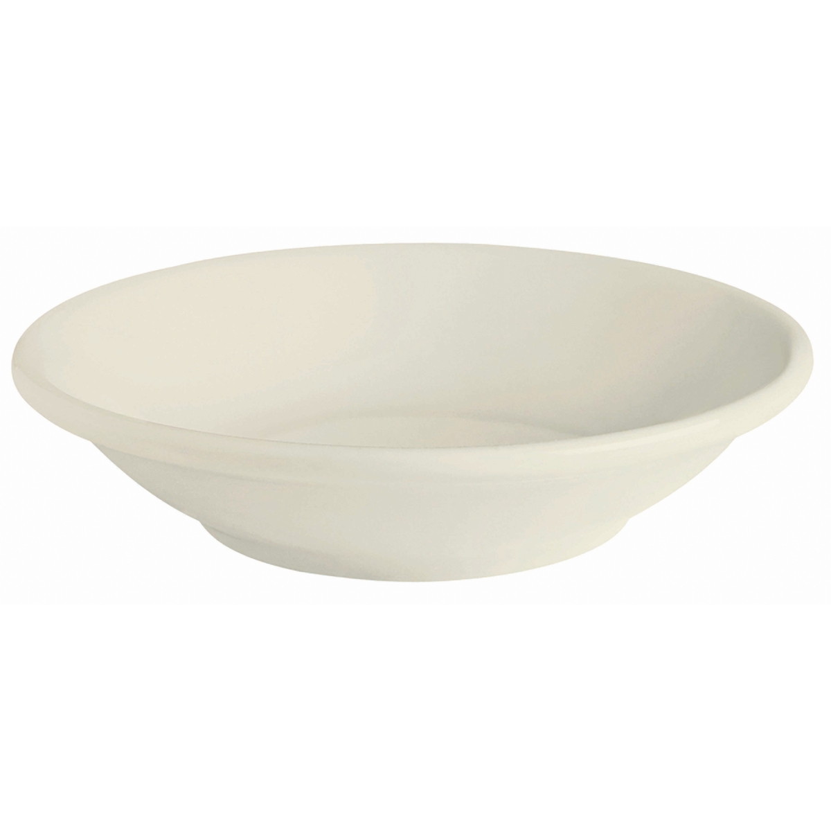 Picture of Winco PP1100703024 4 oz Cream White Porcelain Fruit Bowl & Monkey Dish, 4.5 in. Top Dia., Corona Americana - 2 Dozen