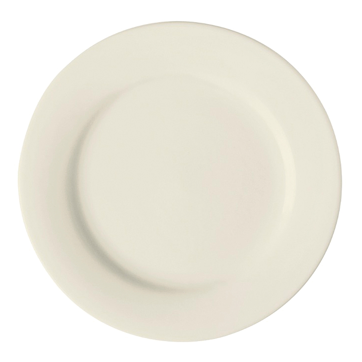 Picture of Winco PP1100902024 8 in. Cream White Porcelain Rolled Edge Plate, Corona Americana - 2 Dozen