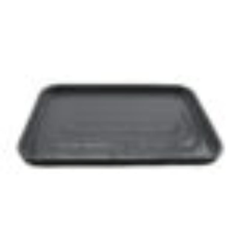 Picture of Winco RS-128-GRS-BKM 12 x 8 in. Melamine Rectangular Plate, Glossy Grey Inside & Black Matte Outside, G.E.T. Roca