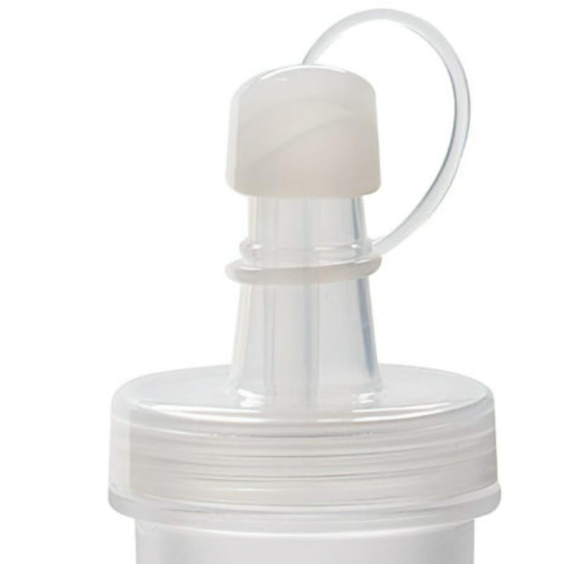 Picture of Winco LID w-STOPPERCL Lid with Stoppercl Lid with Stopper for Salad Dressing Bottle - Clear