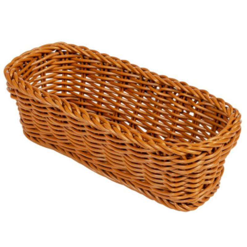 Picture of Winco WB-1507-HY 10 x 4.75 in. Rectangular Basket, 3 in. Deep - Honey