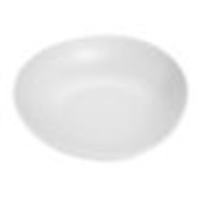 Picture of Winco B-4500-W 28 oz White Melamine Large Salad Bowl - 38 oz Rim-Full, 1.7 in. - 2.4 in. Max., G.E.T. Riverstone
