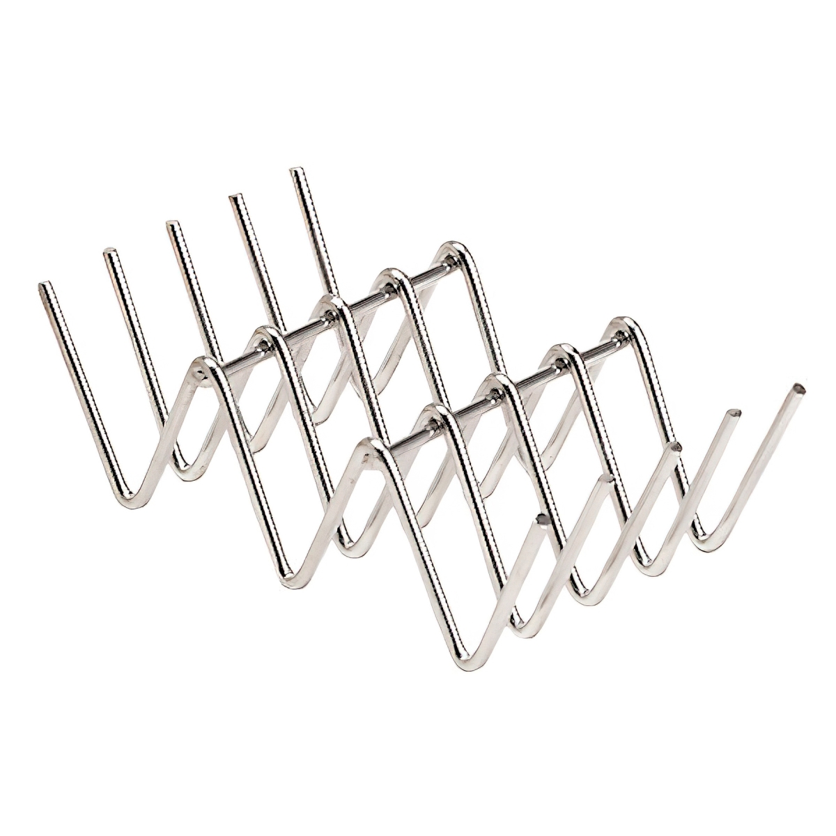 Picture of Winco 4-81823 4 x 2 in. Holder for 2 or 3 Tacos, 1.25 in. Tall - Stainless Steel - Each 24