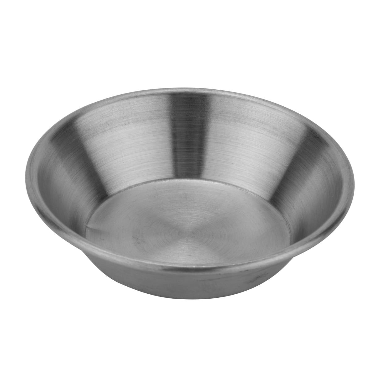 Picture of Winco 4-84105 1.5 oz Condiment Cup, 2.75 in. Dia., 0.625 in. Tall - Stainless Steel - Each 48