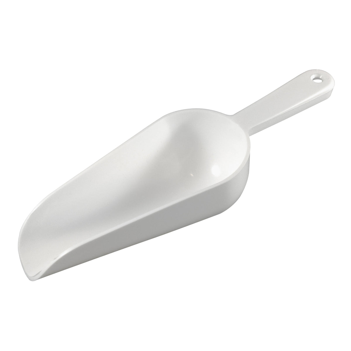 Picture of Winco CR-846W Bar Maid 6 oz Polyethylene Round Bowl Scoop, White