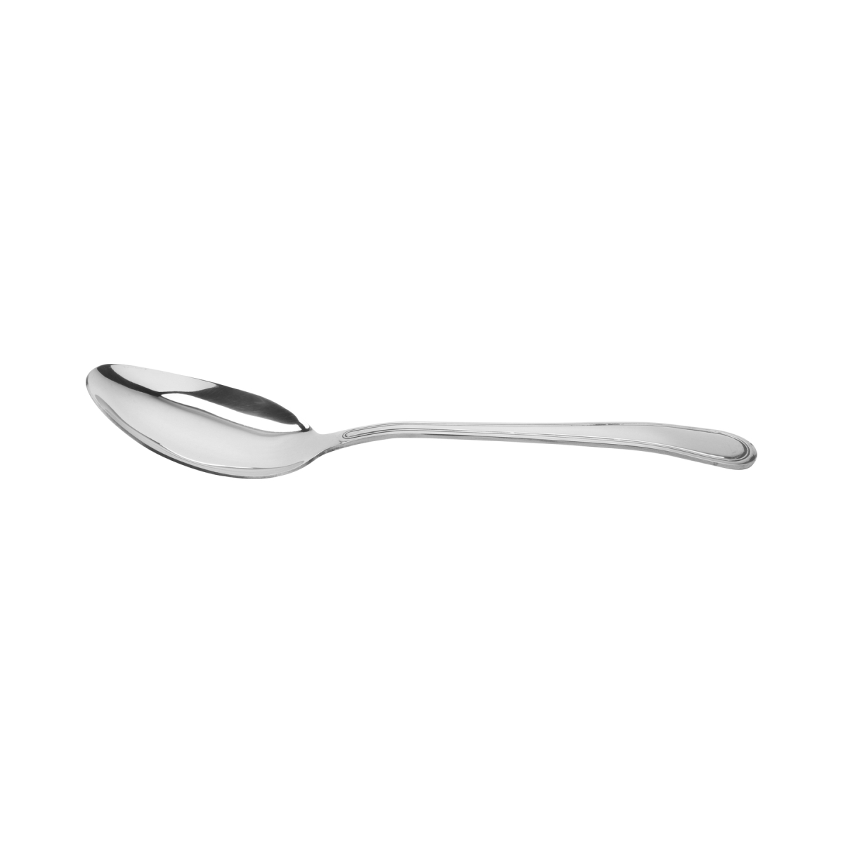 Picture of Winco BSRIM-03 10 in. Stainless Steel Solid Spoon with Mirror Finish - Each 12