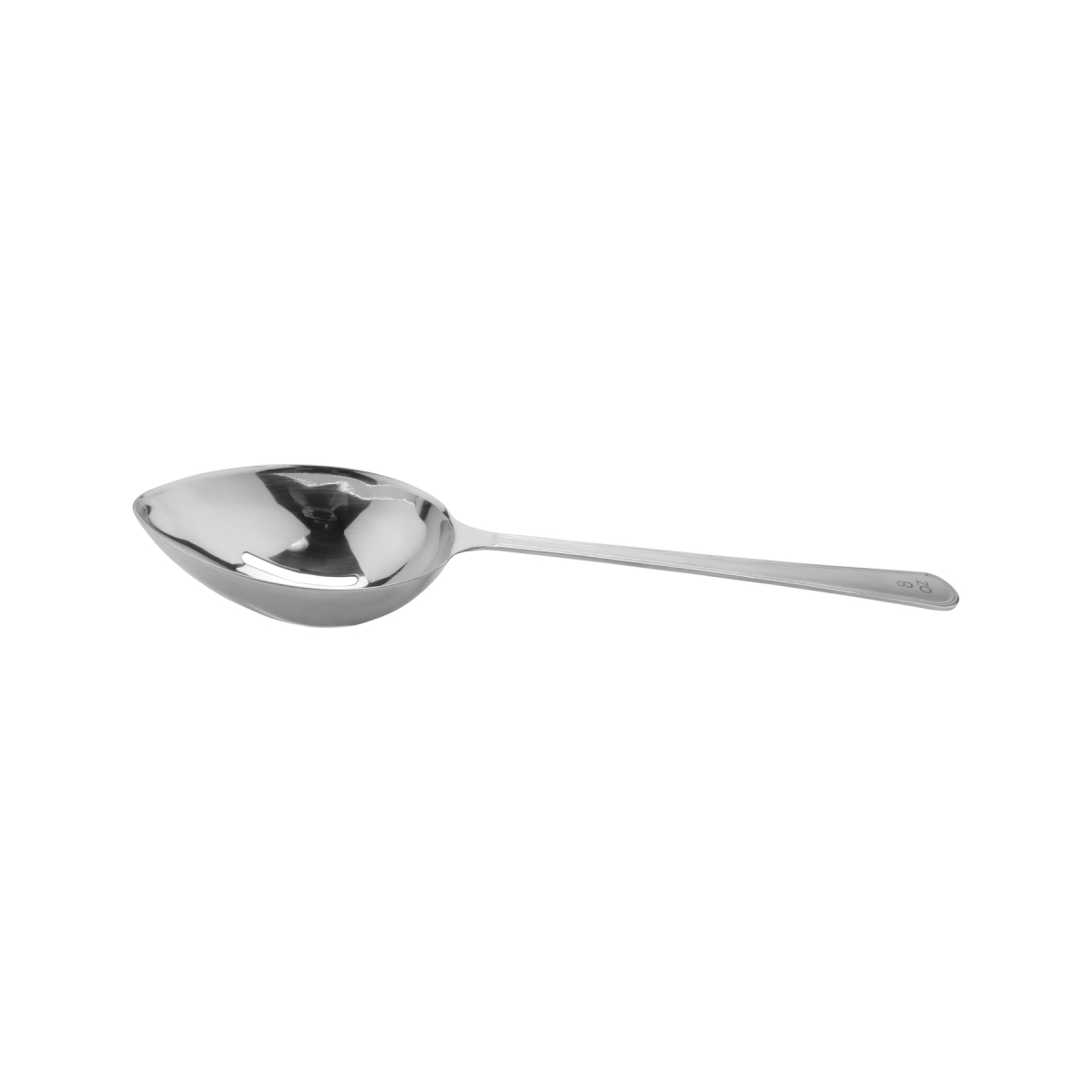 Picture of Winco BSRIM-27 13.625 in. Portion Control Spoon - 8 oz., Slotted - Each 12