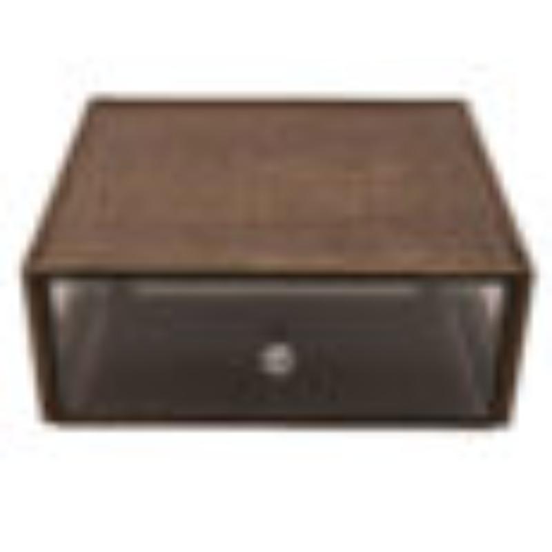 Picture of Winco BB-RECT-14-GA 14.75 x 12.75 in. Rectangular Stackable Wood Bread Box with Acrylic Drawer, 5 in. Tall - Grey Ash