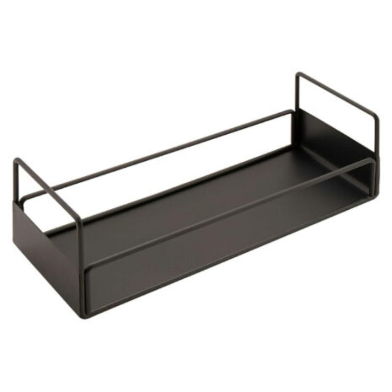 Picture of Winco IR-732-MG Metal & Wire Triple Condiment Stand Designed To Hold 3 at 4 x 4 x 4 in. Condiment Bowls, Gun Metal Grey 12.5 x 4.5 x 4 in.