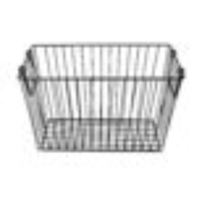 Picture of Winco WB-313-MG 14.5 x 7.25 x 9.25 in., Iron Powder Coated, Gun Metal Grey, Rectangular Basket with Swinging Handles, G.E.T. Breeze Baskets