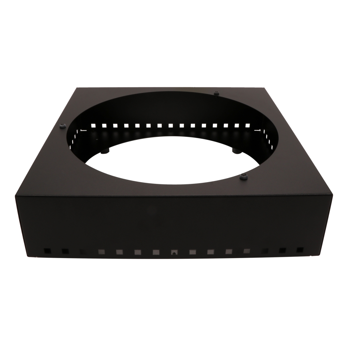 Picture of Winco ST11602116 Strata Square Deck Unit, 16.5 x 16.5 x 5 in., with Protective Case, 18 Gauge Powder Coated Galvanized Steel - G.E.T. Strata Buffet System ST11602116 - Black