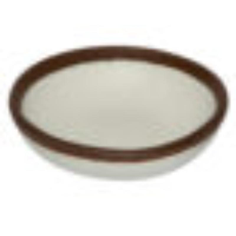Picture of Winco B-35-CRM 2.5 oz Cream Melamine Ramekin, Small Round Side Dish Sauce Cup - 3 oz Rim-Full, 3.5 in. Top Dia., 1 in. Deep, G.E.T. Pottery Market Glazed