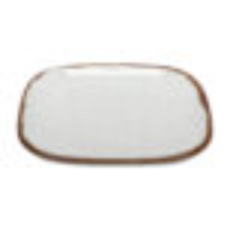 Picture of Winco SCS-6-RM 6 in. Melamine Small Square Bread & Side Dish Plate, G.E.T. Rustic Mill