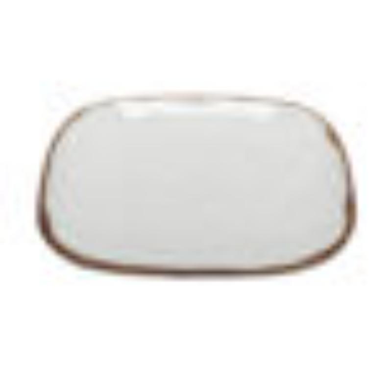 Picture of Winco SCS-9-RM 9.5 in. Melamine Square Dinner Plate, G.E.T. Rustic Mill