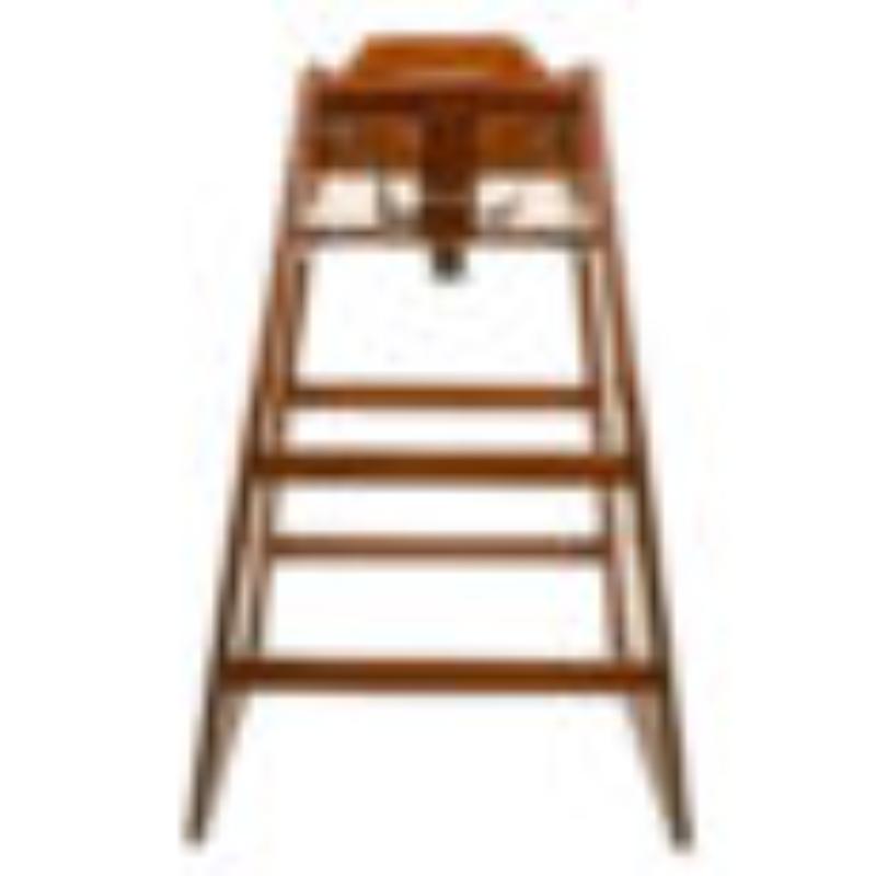 Picture of Winco HC-100-MOD-TALL-W 36 in. Tall, Walnut, Hardwood, Modified High Chair, 22 x 25 in., Assembly Required, G.E.T. High Chairs - Walnut
