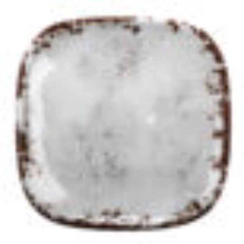 Picture of Winco SCS-4-FM 4 in. Melamine Small Square Bread & Side Dish Plate, G.E.T. French Mill
