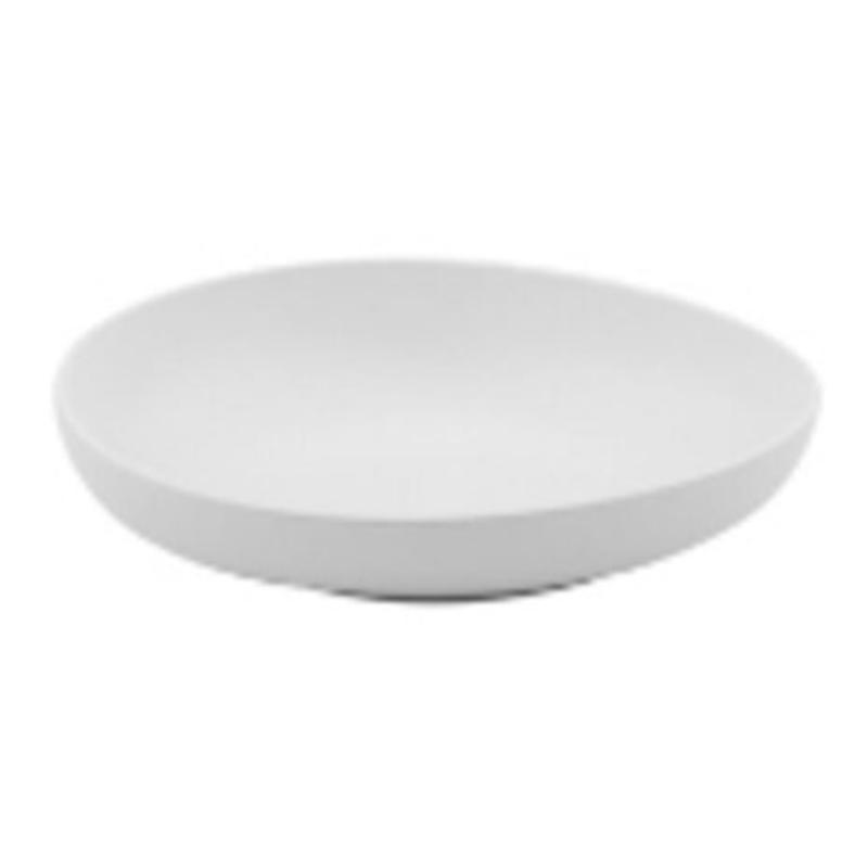 Picture of Winco B-5000-W 50 oz White Melamine Entree Bowl - 60 oz Rim-Full, 2.38 in. - 2.62 in., 10.75 x 8 in., G.E.T. Riverstone