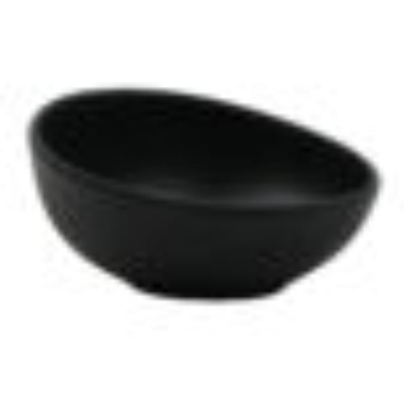 Picture of Winco B-2020-DG 20 oz Soup & Salad Bowl, Dark Grey, Melamine - 22 oz Rim-Full, 2.8 in., 7.00 x 5.5 in., G.E.T. Riverstone