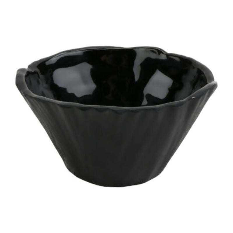 Picture of Winco 15003346001 40 oz Sustain Black Trunk Melamine Bowl - Small - 7.25 x 7.25 x 3.75 in., G.E.T., Cheforward