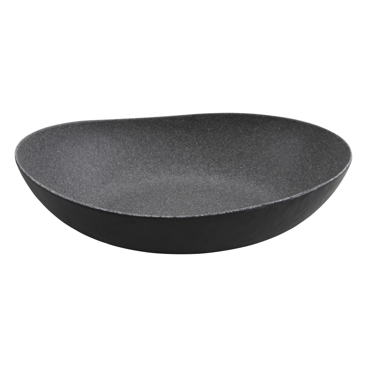 Picture of Winco ERG200 128.5 oz Emerge Stone Grey & Black Melamine Buffet Bowl, 13.7 x 10.6 x 3.94 in. - G.E.T, Cheforward - Each 12