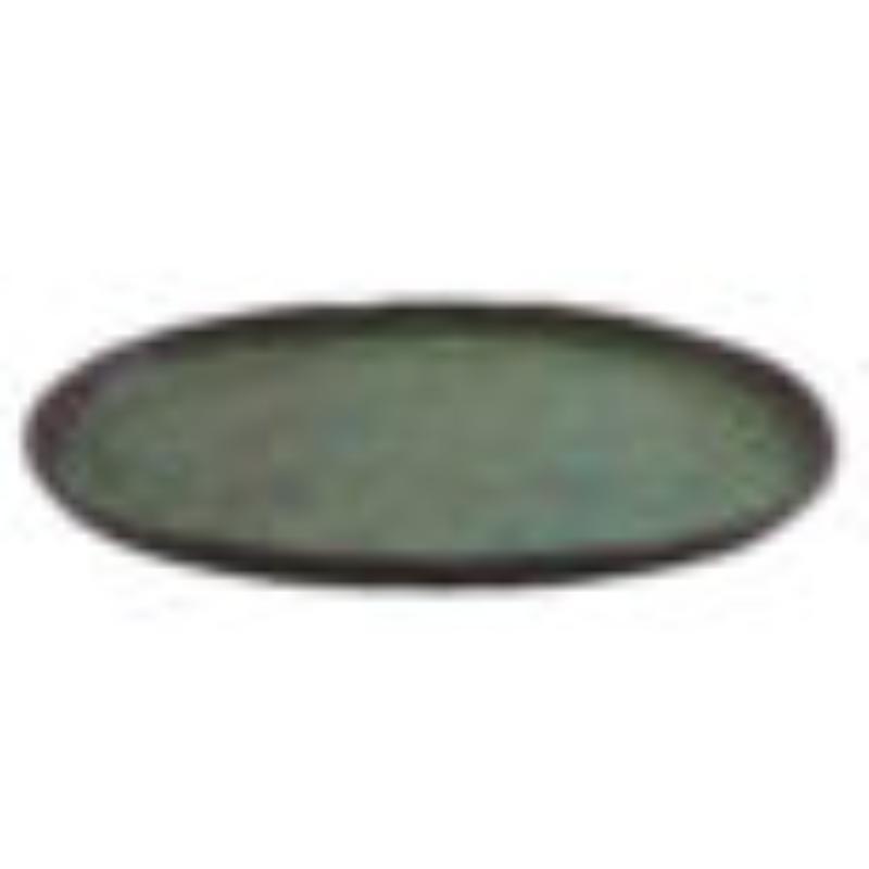Picture of Winco 21142-SP 12 in. Savor Spruce Oval Melamine Plate, 12 x 7.75 x 0.88 in., G.E.T., Cheforward