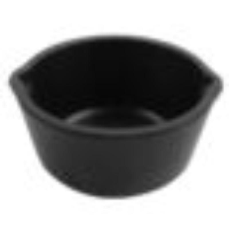 Picture of Winco CI-05-BK 5 oz Melamine Cast Iron Ramekin, G.E.T. - Black