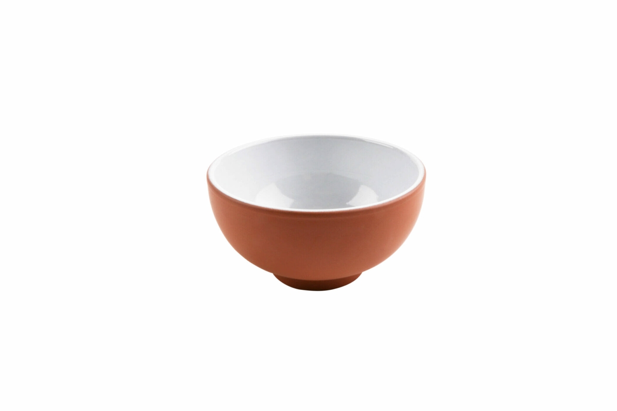 Picture of Winco SH.BL-1314WHT 13.5 oz Stone Heart White Terracotta Breakfast Bowl, 5.51 x 3.14 in. - G.E.T, Cheforward - Each 16