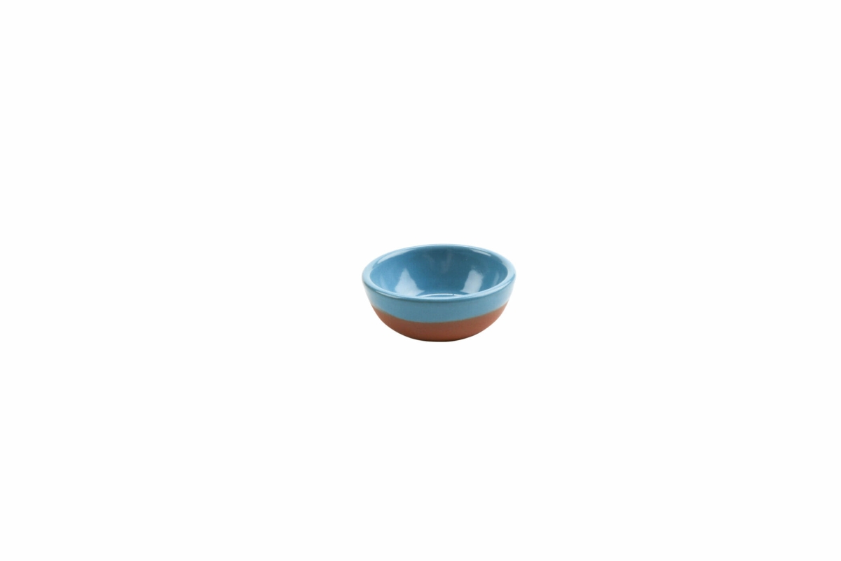 Picture of Winco SH.AZC-1316BLU 2.19 oz Stone Heart Blue Terracotta Chinese Bowl, 3.14 x 1.18 in. - G.E.T, Cheforward - Each 24