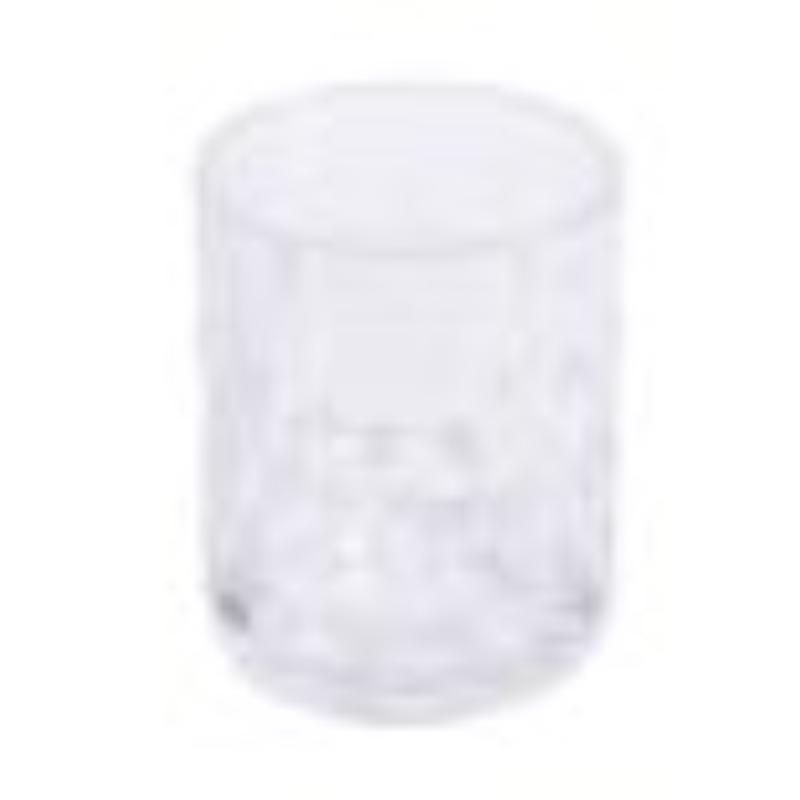 Picture of Winco DM-14R-CL 14 oz - 14.75 oz Rim-Full - 3.35 in. Dia. Double Rocks, 4.17 in., G.E.T. Fitzgerald - Clear