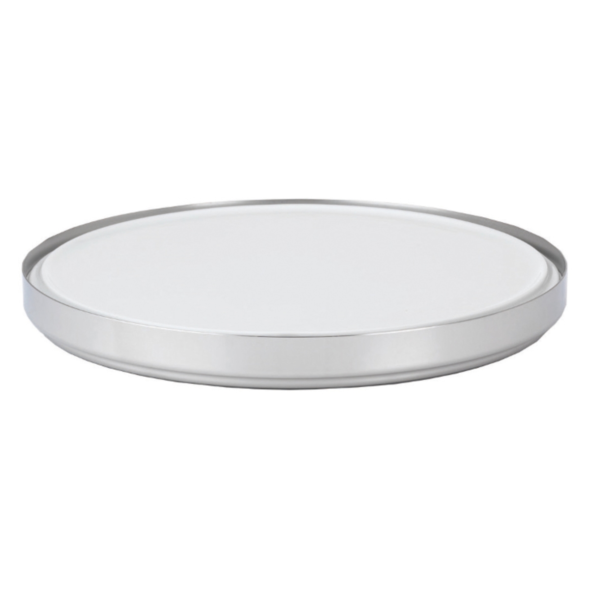 Picture of Winco 6242020 16.1 in. Cold Food Display Set with Base, Stainless Steel & White