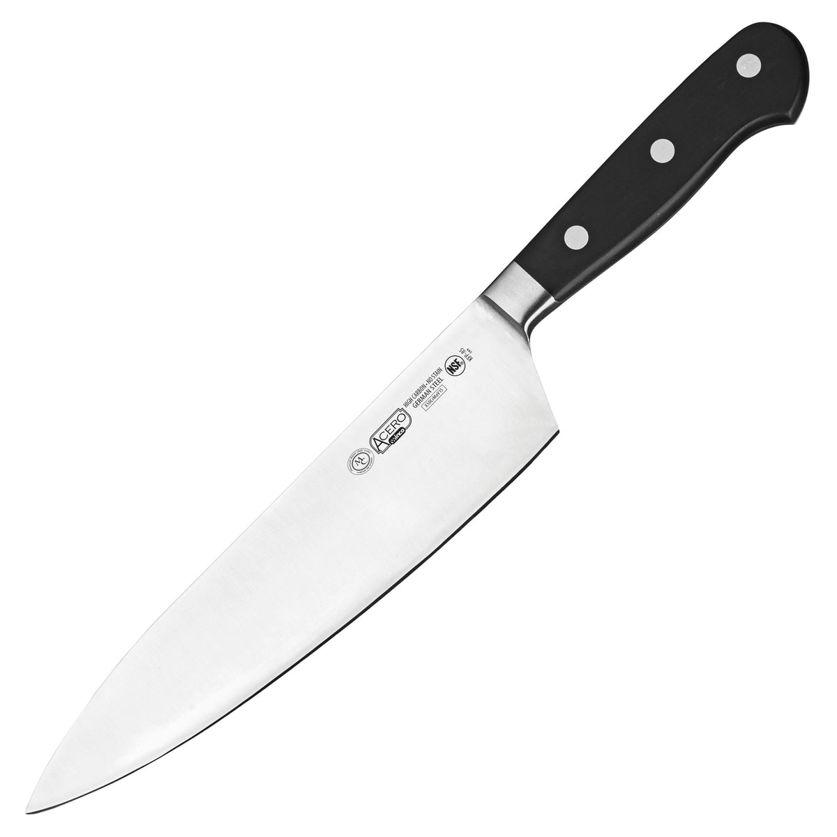 Picture of Winco KFP-85 Acero 8 in. Chefs Knife, Short Bolster