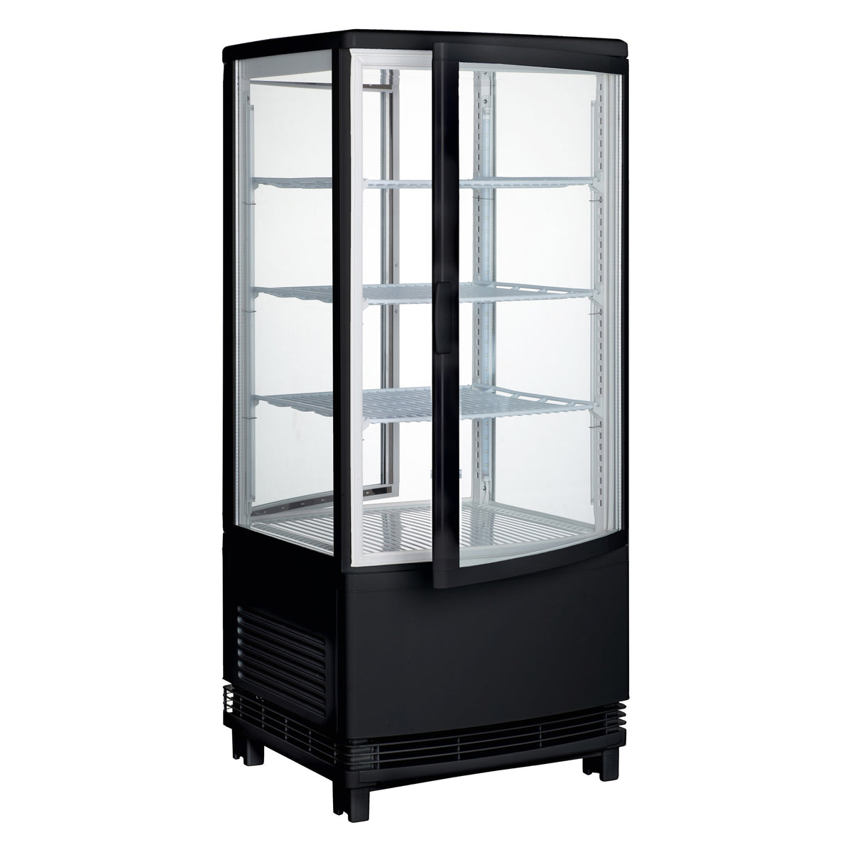 Picture of Winco CRD-1K Countertop Refrigerated Beverage Display - Black
