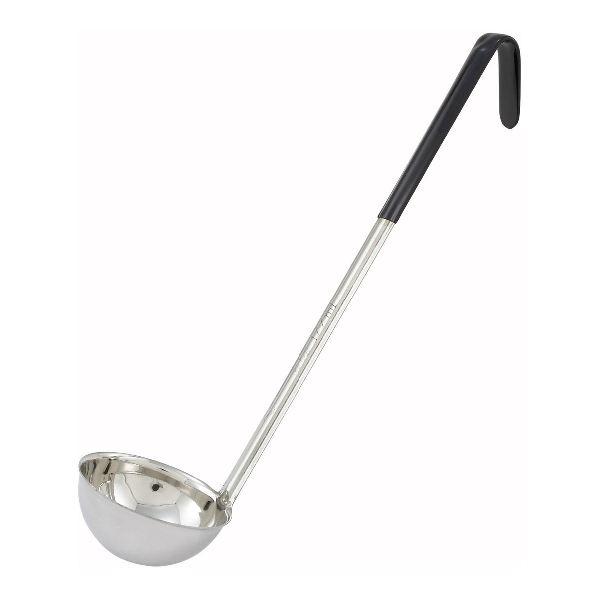 Picture of Winco LDC-6 6 oz Ladle, Black, Stainless Steel