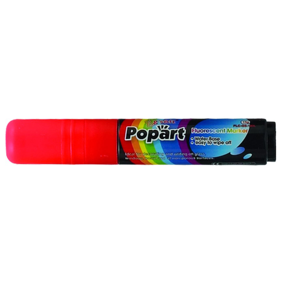 Picture of Winco MBPM-R Chisel Tip Marker, Deluxe Plus - Neon Red
