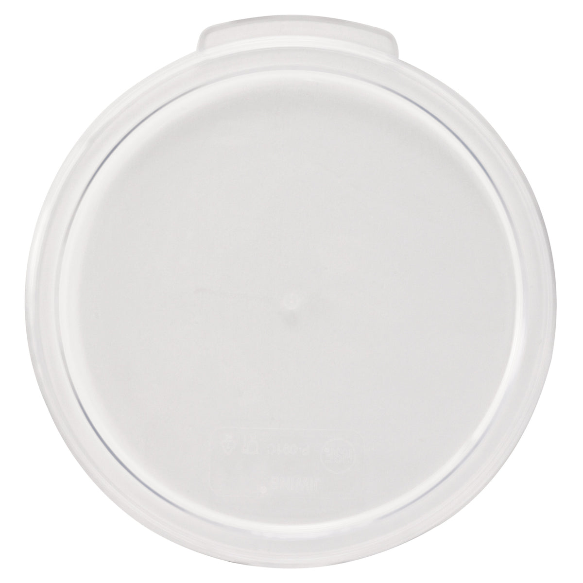 Picture of Winco PCRC-1C Round Storage Container Cover, Clear Polycarbonate - 1 qt.