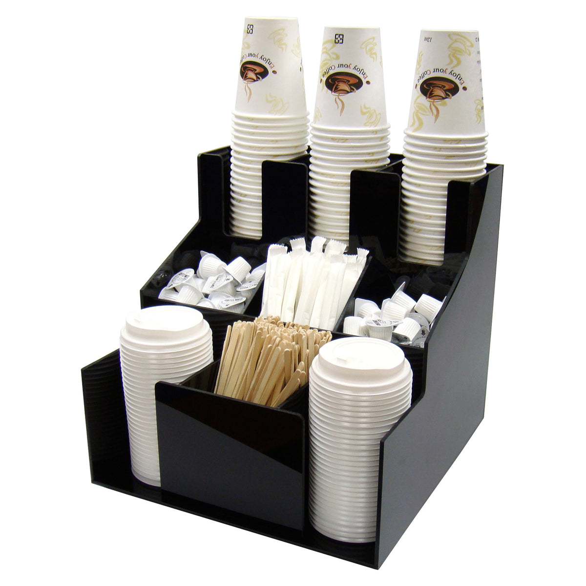 Picture of Winco CLSO-3T Cup & Lid Organizer, 9 Compartments - 3 Tigers