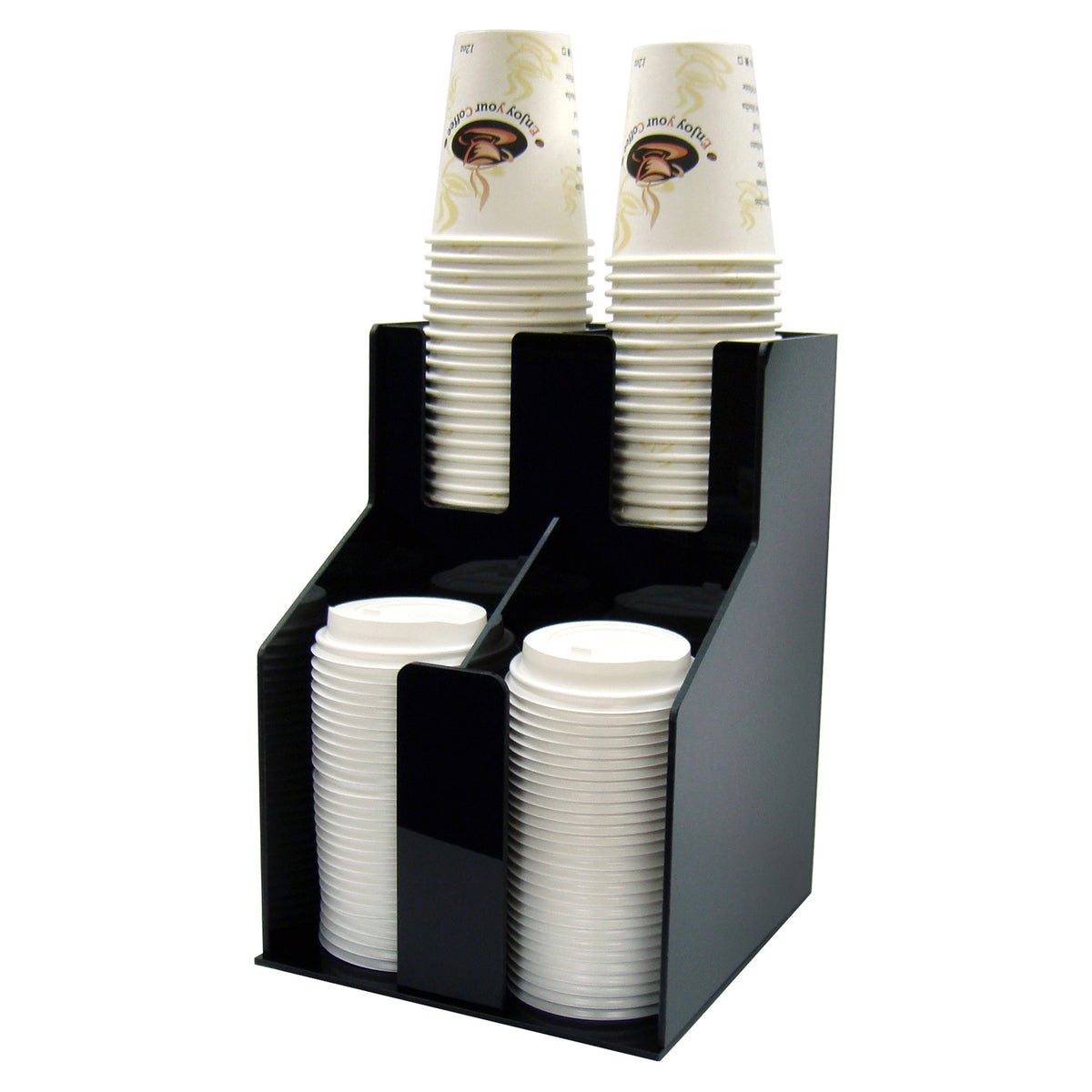 Picture of Winco CLO-2D Cup & Lid Organizer, 4 Compartments - 2 Tigers