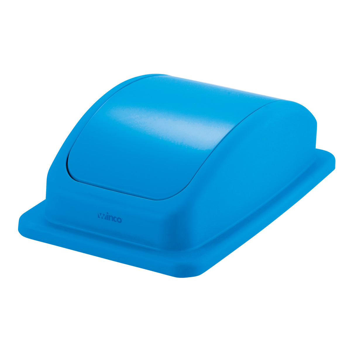 Picture of Winco PTCL-23L Swing Lid for 23 gal Slender Trash Cans - Blue