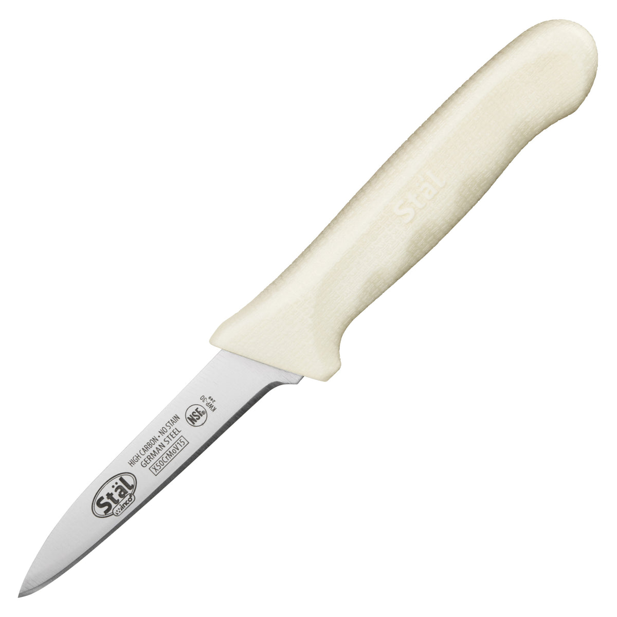 Picture of Winco KWP-30 Stal 3.25 in. Paring Knives, White - 2 Piece