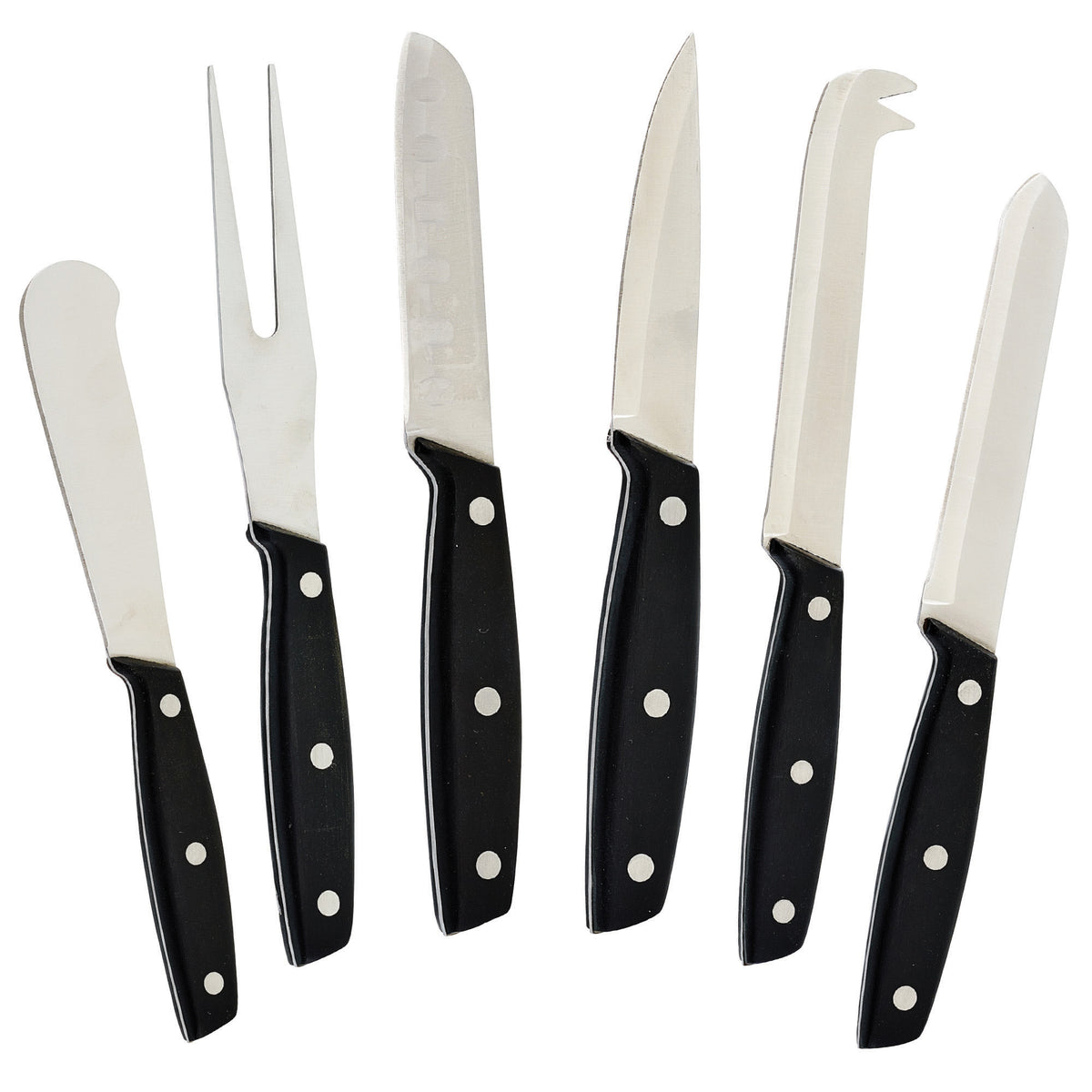 Picture of Winco KCS-6 Cheese Knife Set with Pom Handles